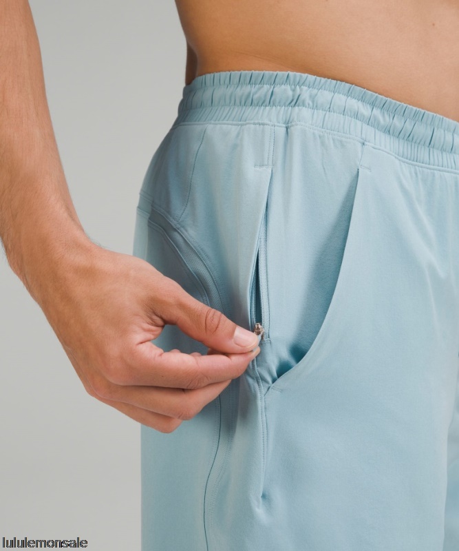Lululemon Deutschland DELULU844 | Lululemon Deutschland Breeze Blue Pace Breaker Linerless Short 7